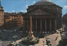 Italy Pantheon with Obelisk Fountain,Rome Frau Hauswald,Oldesloe SAR Vintage PC