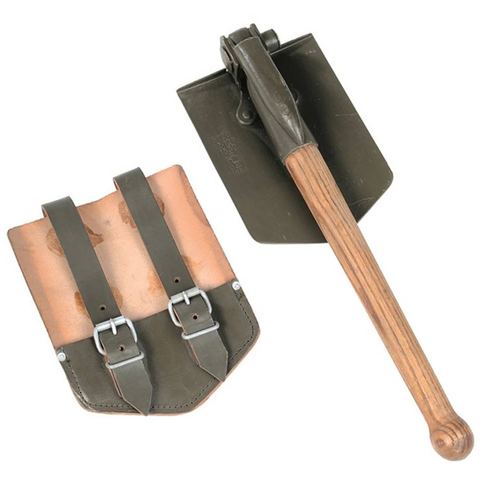 BW Bundeswehr Klappspaten alte Art Armeespaten Holz Spaten Feldspaten Pickel - Bild 1 von 2