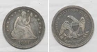 X6100  1857 Liberty Seated Quarter 25c, VF