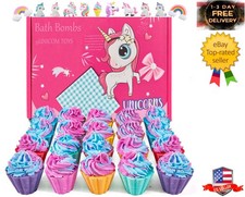 Bath Bombs for Kids with Surprise Unicorn Inside, 20 Kids Bath Bombs Gift Set, H