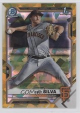 2021 Bowman Chrome Draft Sapphire Gold 13/15 Eric Silva #BDC-162 0kz8