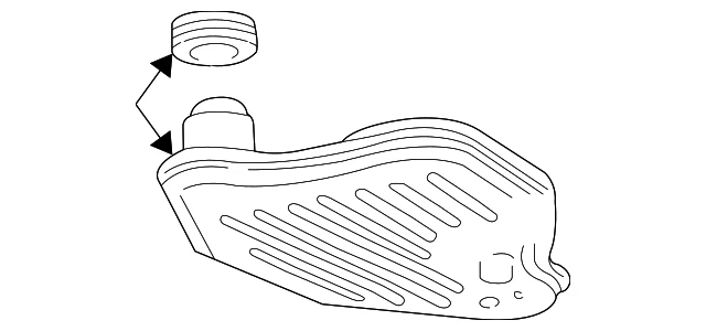 Filtro de aceite de transmisión original Ford F6AZ-7A098-A Foto 2 de 3
