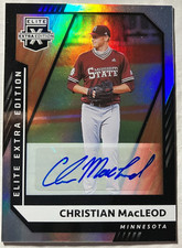 2021 Elite Extra Edition Signatures #159 Christian MacLeod Twins Mississippi St.