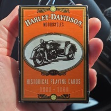 New Sealed Harley-Davidson Historical Playing Cards 1930-1950 Servi-Car USA Made