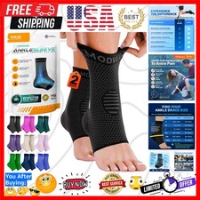 Foot  Ankle Brace Socks for Sprained Ankle Compression Sleeve - Plantar Fasc...