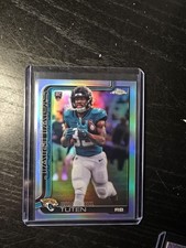 2025 Topps Chrome Football Bhayshul Tuten Silver Refractor JAGUARS RC #389