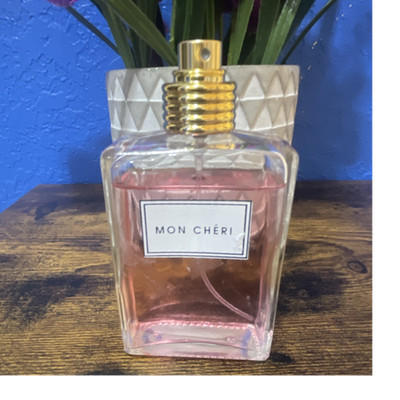 Mon Chéri Perfume Spray Pink Fragrance Bottle Elegant Scent