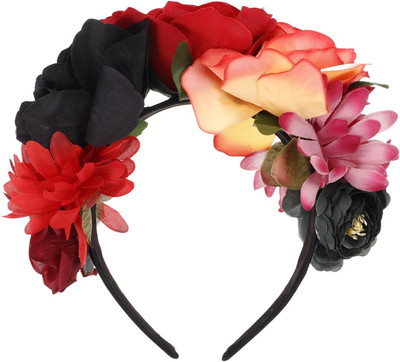 Halloween Floral Headband Roses Hair Accessory Parties Womens