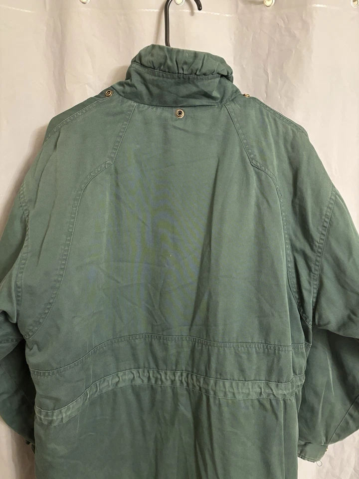Chaqueta de invierno Triple Fat Goose vintage verde para hombre talla pequeña Foto 4 de 4