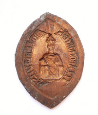 empreinte de SCEAU MEDIEVAL à étudier