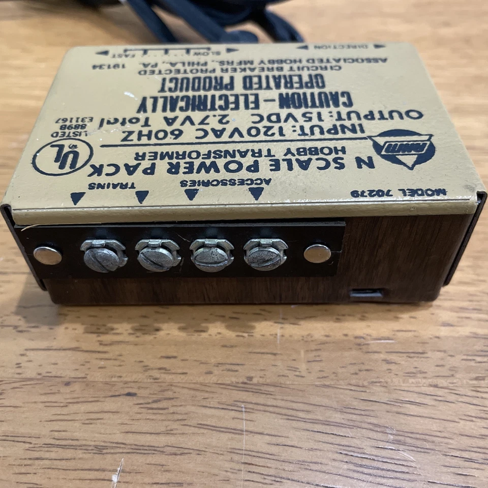 Hobby Transformer Vintage AHM 'N' Scale Power Pack excellent working - Image 4 of 4