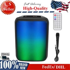 Portable Big Speakers with Light, Wireless with Remote Control Subwoofer