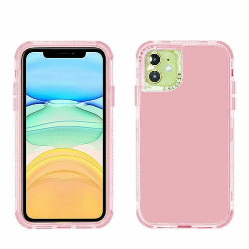 Silicone Shockporoof Case Hybrid Hard Cover For iPhone 13 12 11 Pro Max SE XR 8 - Picture 26 of 53
