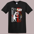 Spy vs Spy Cartoon Men's Black Size S-5XL