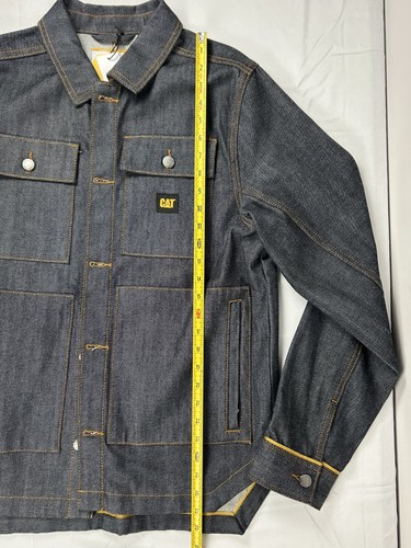 NWT Caterpillar Men's Self Edge 1 Jacket Coat Indigo Selvedge Denim Workwear S - Picture 9 of 9