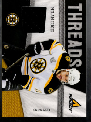 A6791- 2011-12 Pinnacle Threads #20 Mailand Lucic Trikot - Nm-Mt