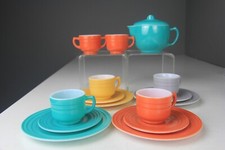 Vintage Hazel Atlas 16 Pc Child's Little Hostess Party Tea Set Complete