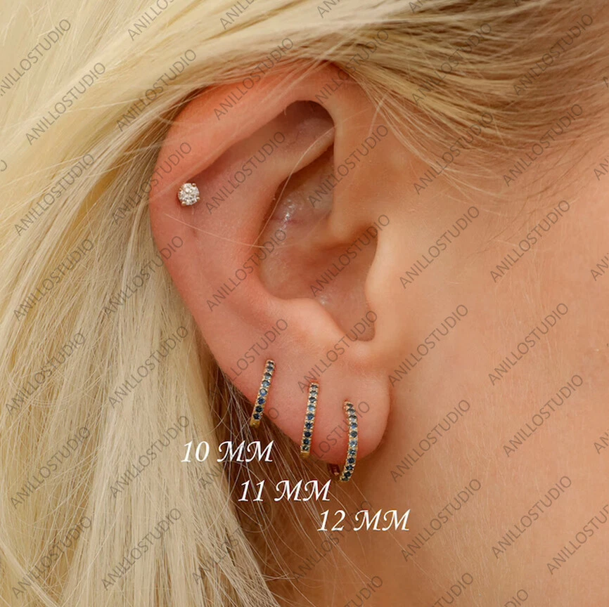 Sapphire helix earring deals