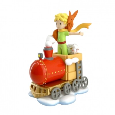 The Little Prince with His Friends on the Train