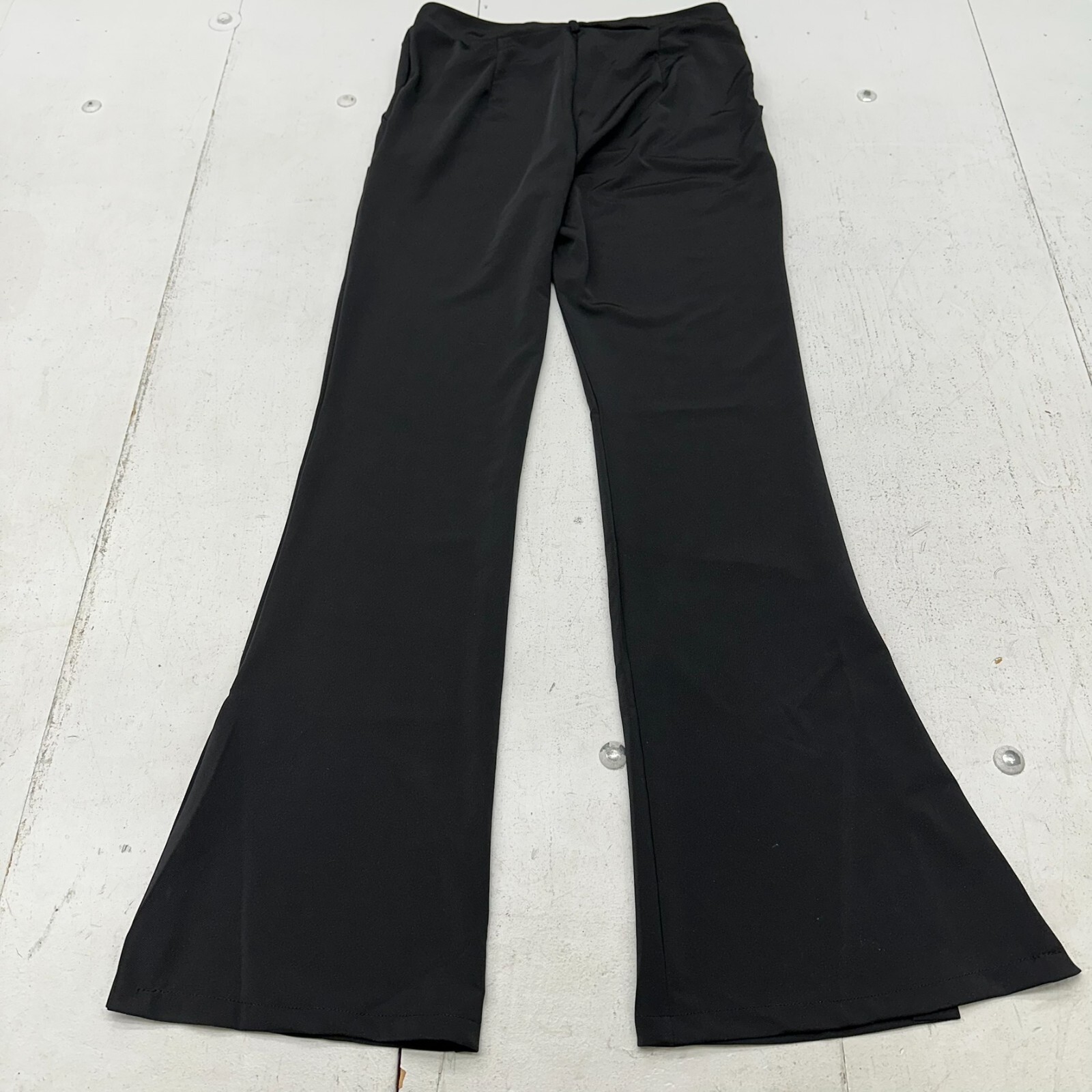 Iris Solid Black Basic Flare High Waisted Work Dr… - image 9