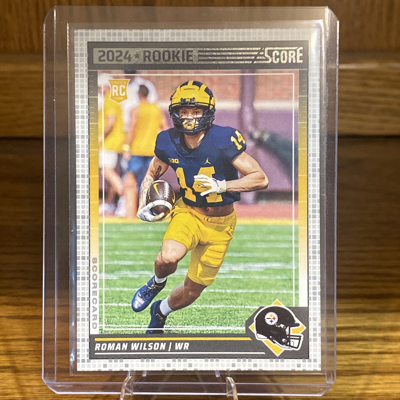 2024 Score Football Roman Wilson Scorecard Pittsburgh Steelers #360