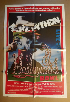 MONTY PYTHON LIVE AT THE HOLLYWOOD BOWL 1982 Original 27x41 1-sheet movie poster