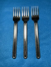 3 Dinner Forks Sasaki Vignelli Designs BORDIN Stainless Flatware Korea