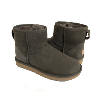 UGG CLASSIC MINI II SLATE SHEARLING WATER RESISTANT BOOT US 7 / EU