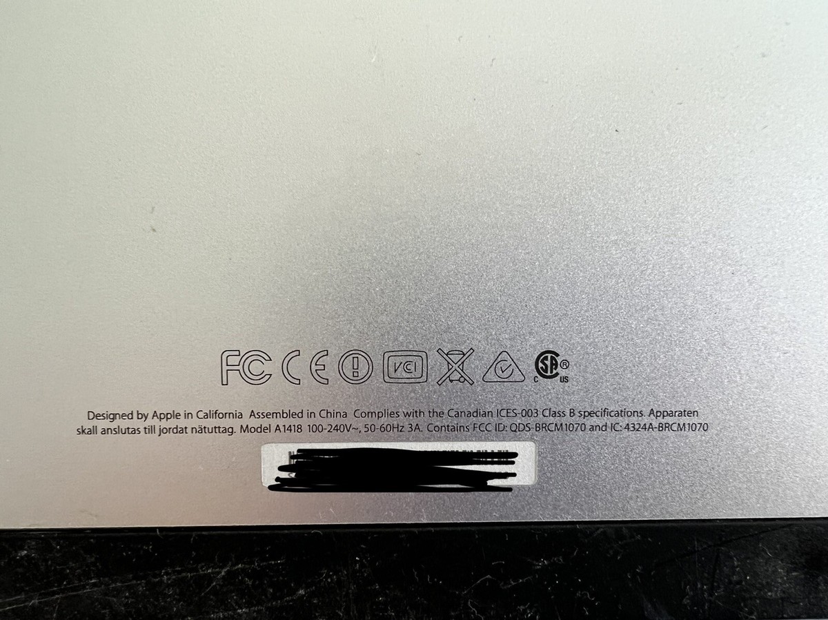 Apple iMac A1418 ME699LL/A 21.5