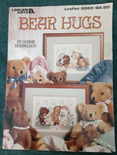 Leisure Arts 2065 BEAR HUGS Cross Stitch Sewing Pattern Pamphlet Project H