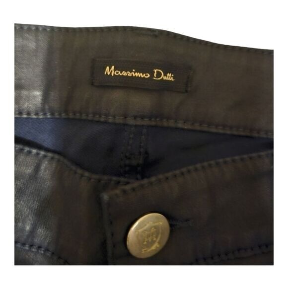 MASSIMO DUTTI Blue Black Skinny Fit Jeans - Size 10 image 5