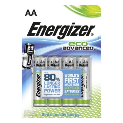 4x Batterien Mignon AA LR6 MN1500 Energizer ECO advanced
