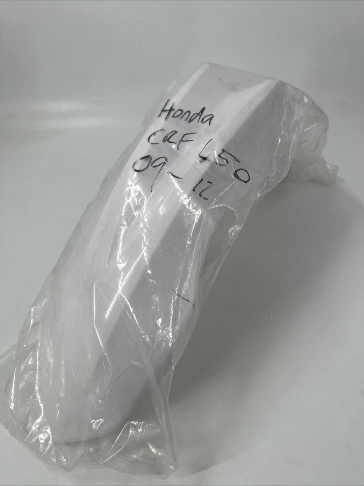 Guardabarros delantero Honda CRF 250 R 2010-2013 CRF 450 R 2009-2012 BLANCO #F40 Foto 2 de 4