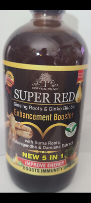Essential Palace Super Red Ginsing Roots & Ginko Biloba Enhancement Booster