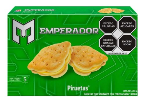 3X GAMESA EMPERADOR GALLETAS LIMON LEMON CREME COOKIES - 3 CAJAS - FREE SHIPPING