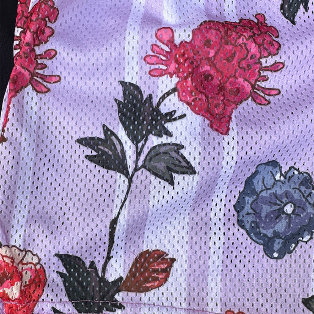 Unisex Ryoko Rain Athletic Shorts Floral/Butterfly Casual Unisex Ryoko Rain Athletic Shorts Floral/Butterfly Casual