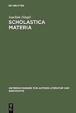 Scholastica materia | Buch | 9783110114621