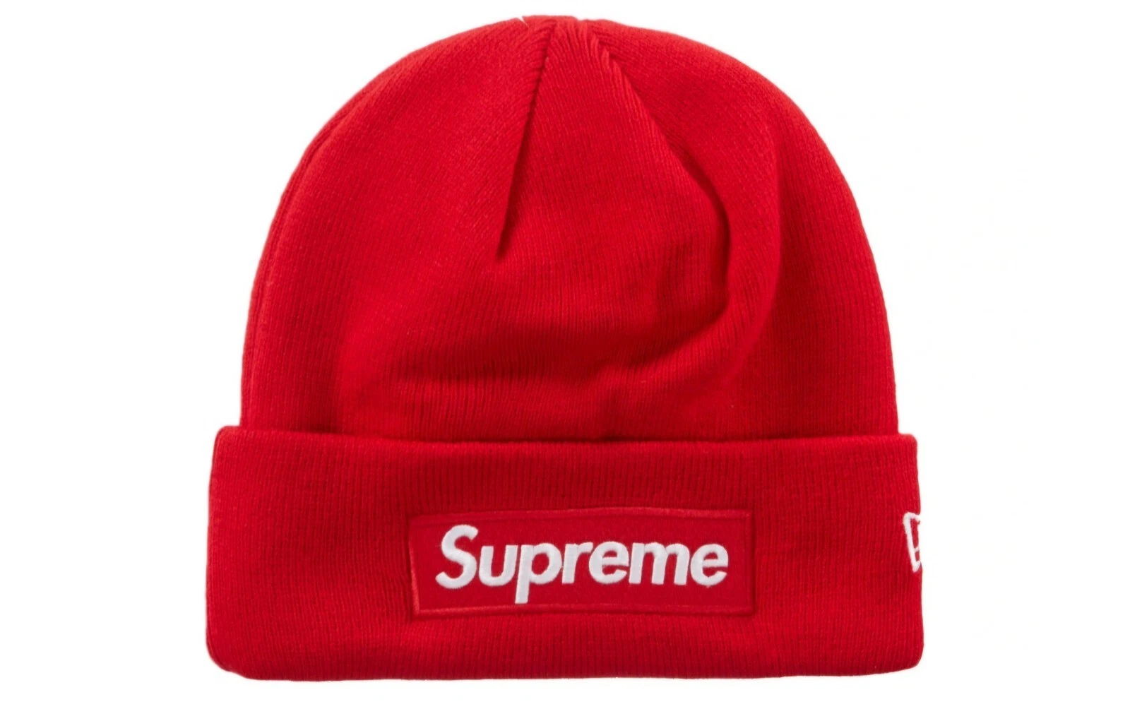 *NEUF* RARE bonnet rouge logo boîte Supreme New Era FW24 