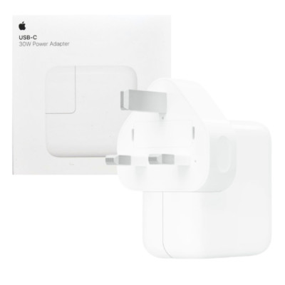 ORIGINAL APPLE USB-C POWER ADAPTER 30W WATT FAST CHARGE USB C WEISS - MY1W2ZP/A