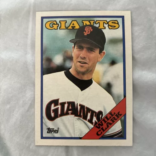 1988 Topps Will Clark #350 San Francisco Giants Error Misprint Card