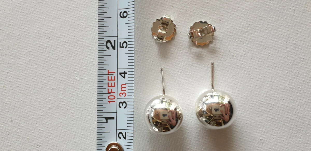 Tiffany sterling 2024 silver ball earrings