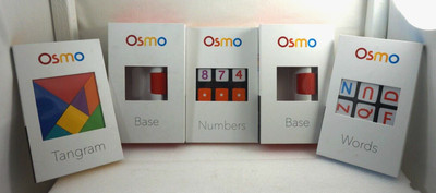 Osmo Learning For iPad - Lot Of Two (2) BASES, NUMBERS, WORDS & TANGRAM