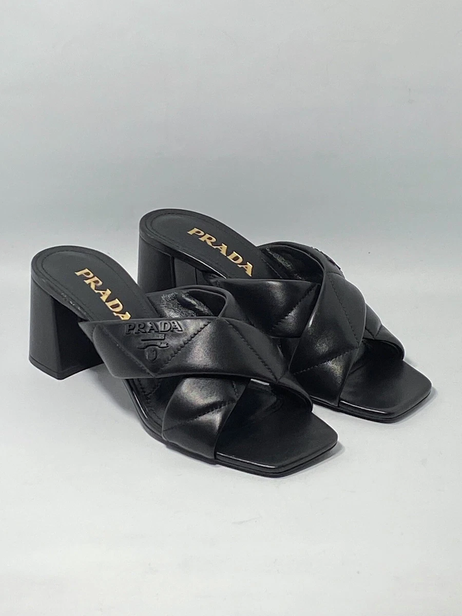 Prada leather mules sale
