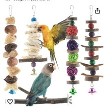 Medium Parrot Toys Durable Bird Visually Appealing