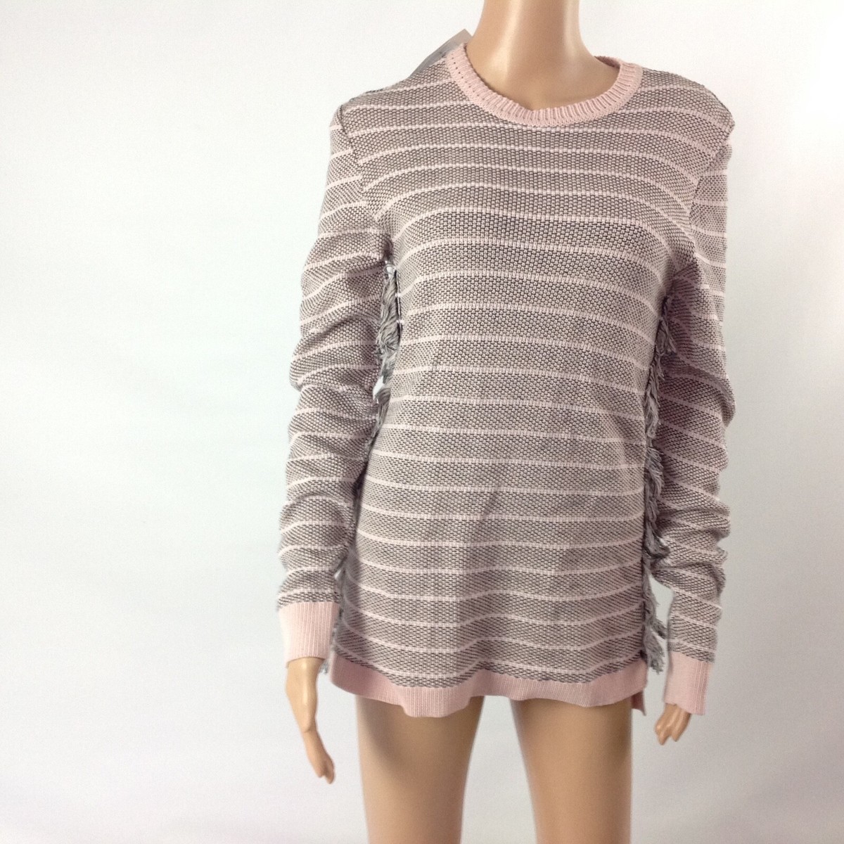 $275 Stephan Schneider Men's Multi Jumper Rite Sweater Size 1&frasl;S Pink  CrewNeck