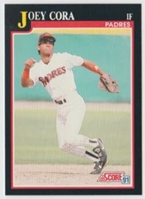 1991 Score Baseball #253 Joey Cora - San Diego Padres
