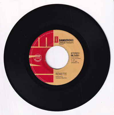 Philippines ROXETTE Dangerous 45 rpm POP Vinyl EMI Records