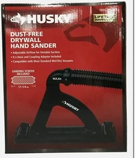 Husky Dust-Free Drywall Hand Sander 1004215367 Universal Sander for Wet/Dry Vacs