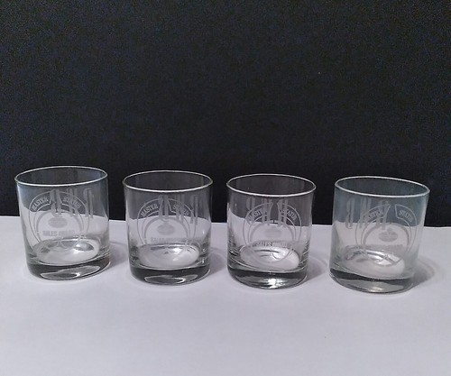 1976 Amoco Oil Sales Award Set Of 4 Whiskey Glasses Vintage Advertising - Picture 6 of 11