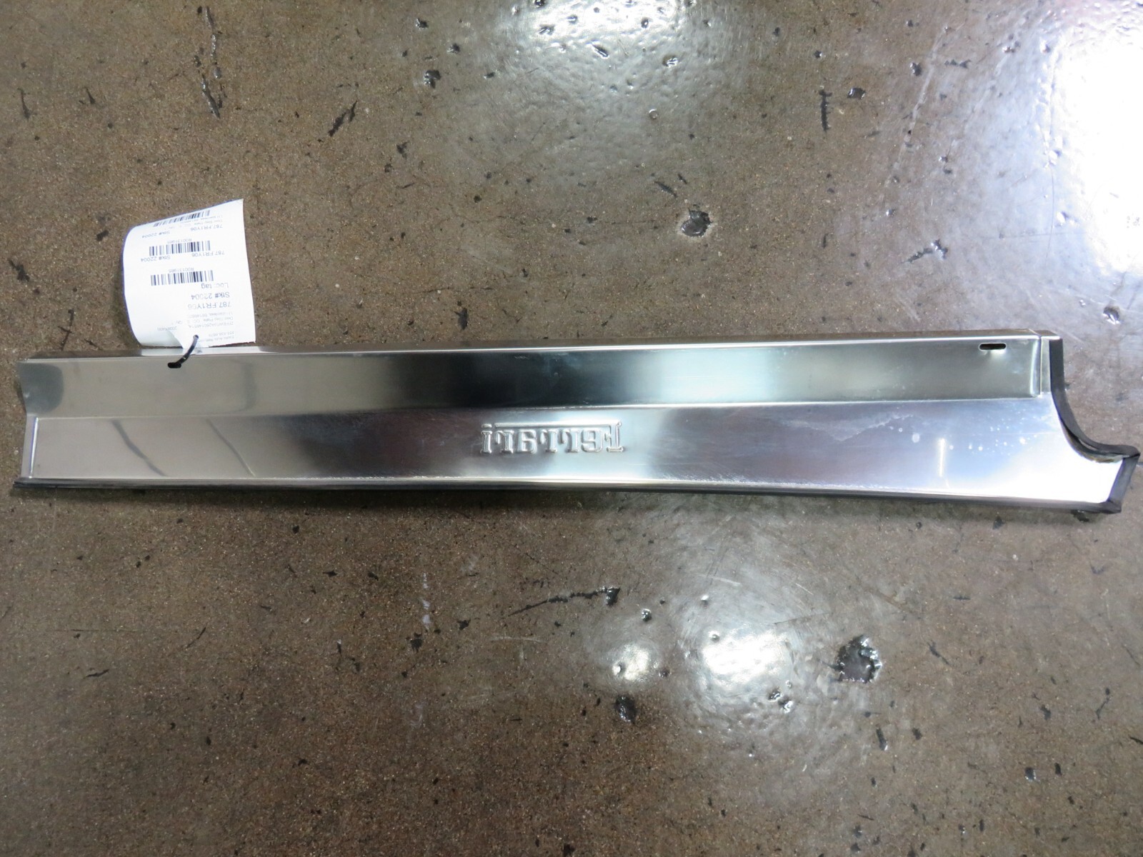 Ferrari F430, Spider, Coupe, LH, Stainless Door Step Plate, Used, P/N 68146600